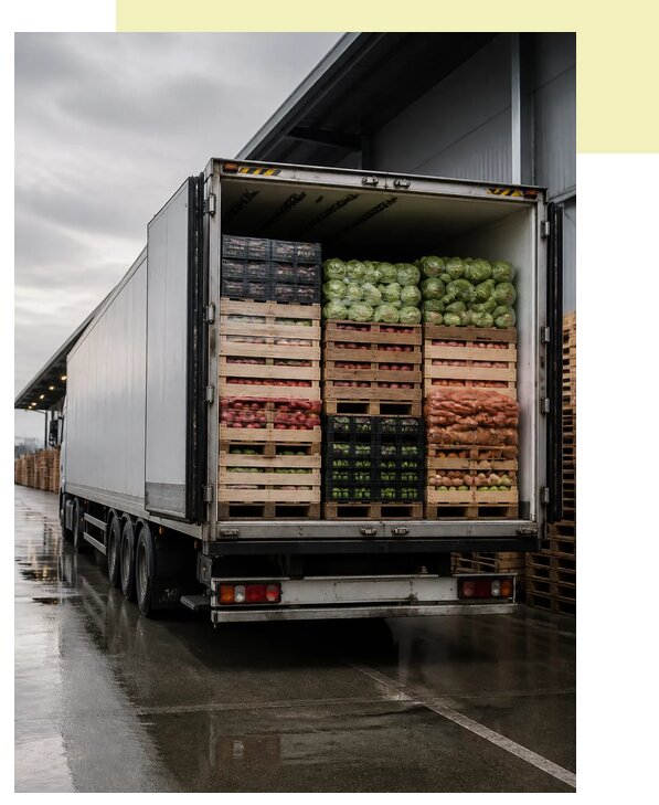 Перевозка плодоовощной продукции в Лесну по цене от 5198 р. | Агросервис-Лсн